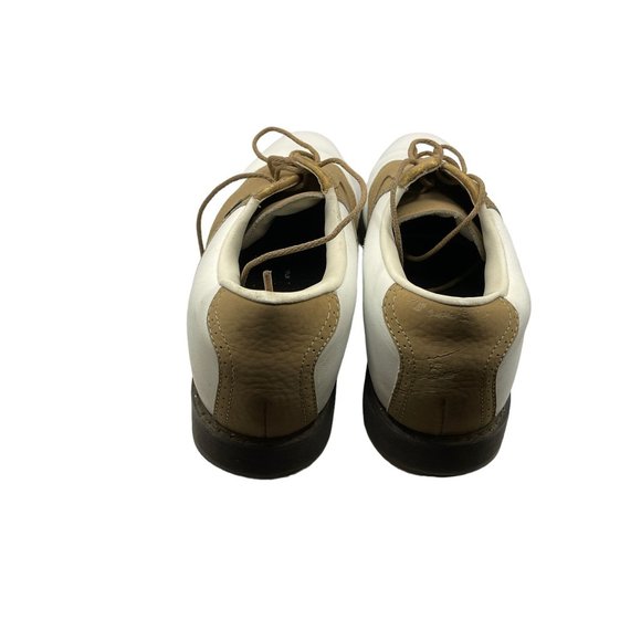 Lady Fairway Woman"s Size 9 Tan/White Leather Golf Shoes‎ - Picture 8 of 13